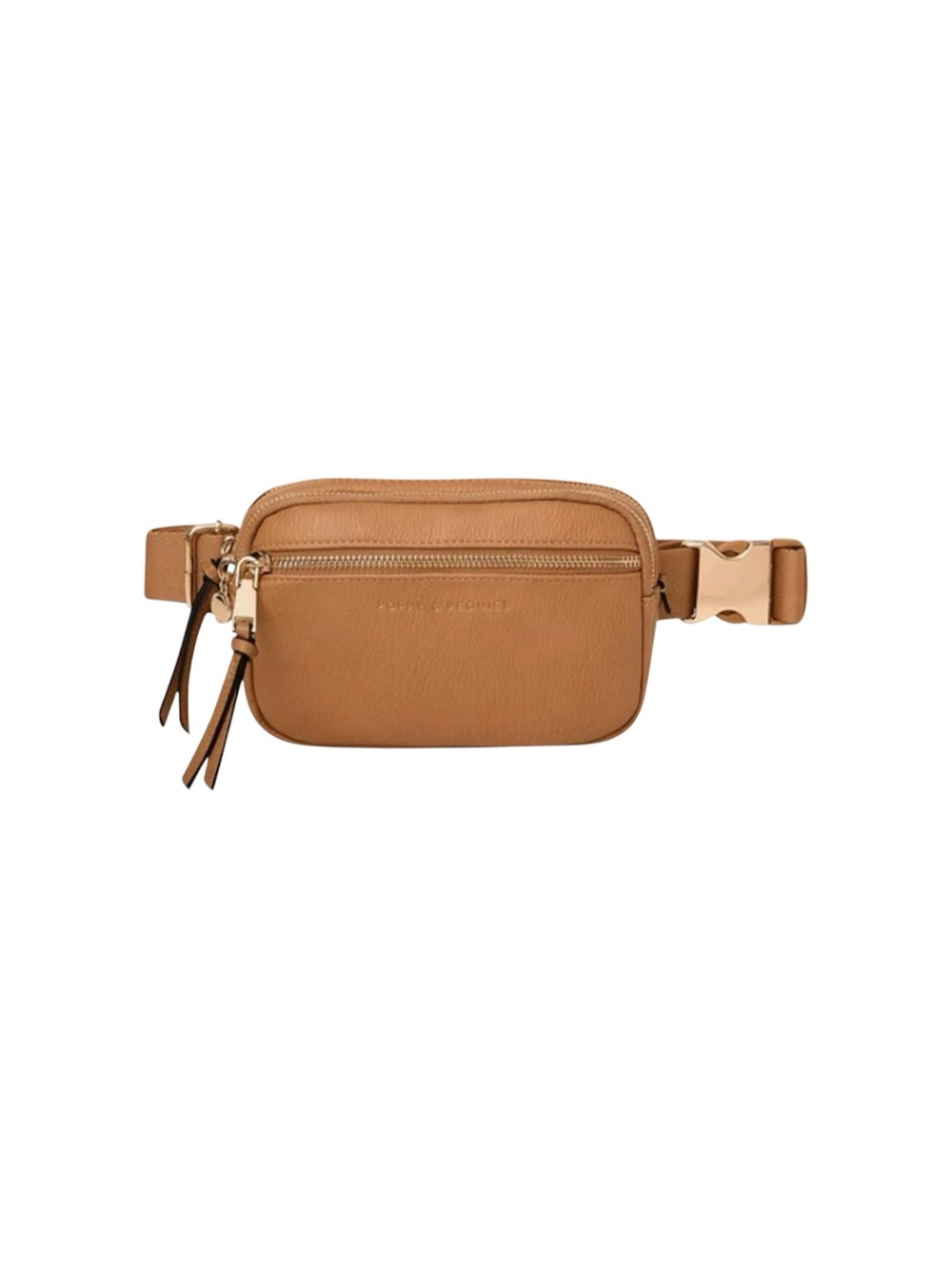 NEW!!!Poppy & Peonies On The Run Belt Bag Cognac